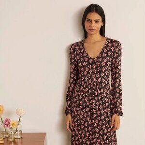 Boden Clover Print Hattie Jersey Dress - Size 12P